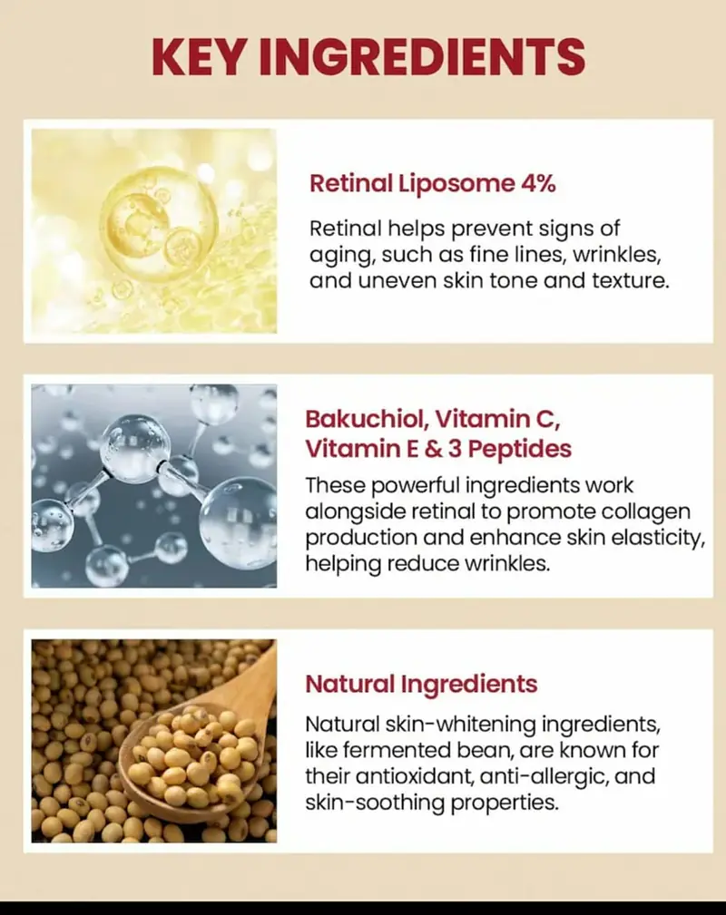 KSECRET SEOUL 1988 Eye Cream : Retinal Liposome 4% + Fermented Bean, wrinkle care, anti-aging, skin elasticity, pigmentation, brightening, retinol, 30ml/1.01 fl.oz. - Master