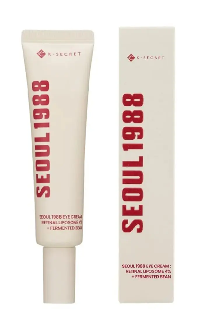 KSECRET SEOUL 1988 Eye Cream : Retinal Liposome 4% + Fermented Bean, wrinkle care, anti-aging, skin elasticity, pigmentation, brightening, retinol, 30ml/1.01 fl.oz. - Master